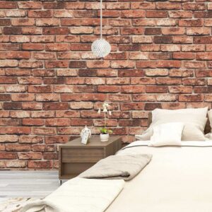 Stone finish wall paper brick
